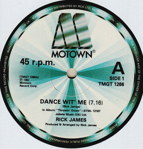 Rick James - Dance Wit' Me (12")