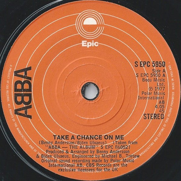 ABBA - Take A Chance On Me (7", Single)