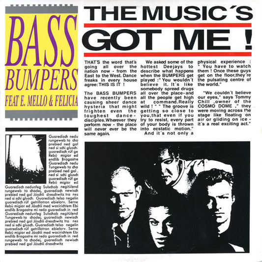 Bass Bumpers Feat E-Mello & Felicia - The Music's Got Me (12")