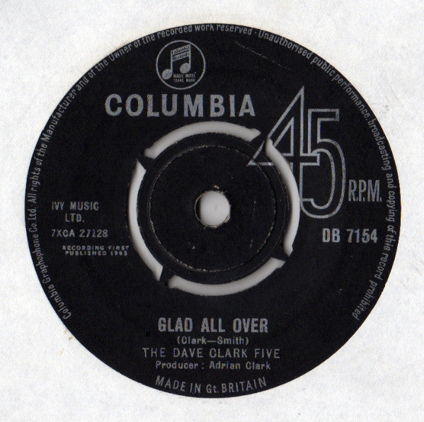 The Dave Clark Five - Glad All Over (7", Single)