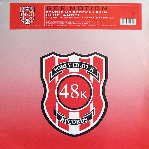 Gee Motion Featuring Rebekah Rain - Blue Angel (12")