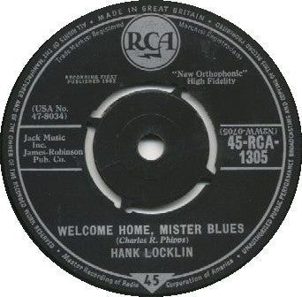 Hank Locklin - Welcome Home, Mister Blues (7