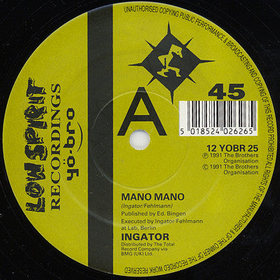 Ingator - Mano Mano (12")