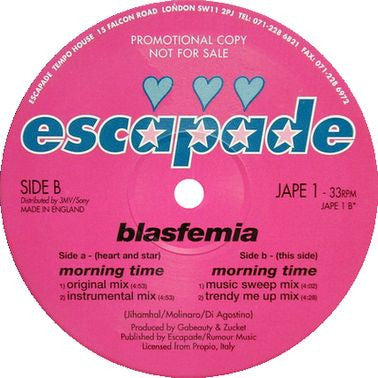 Blasfemia (5) - Morning Time (12", Promo)