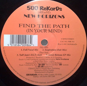 New Horizons - Find The Path (In Your Mind) (12")