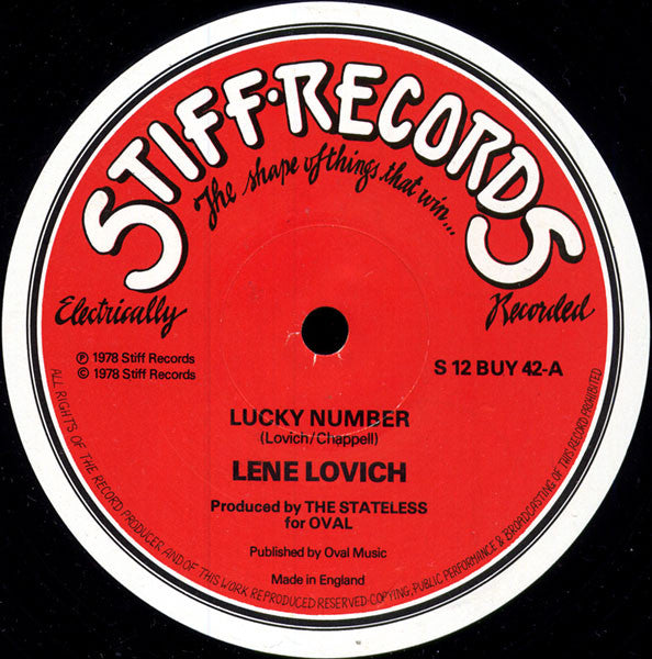 Lene Lovich - Lucky Number (12", Single)