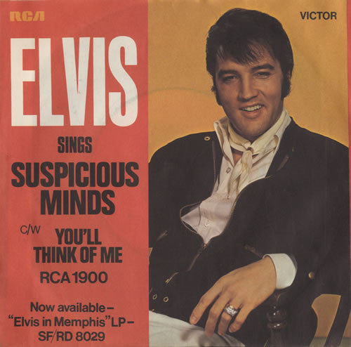 Elvis* - Suspicious Minds (7", Single)