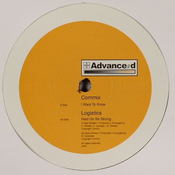 Commix / Logistics - I Want To Know / Hold On Be Strong (12