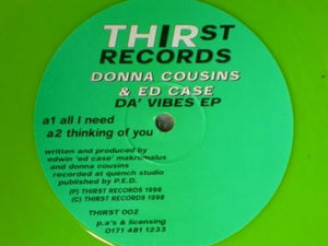 Donna Cousins & Ed Case - Da' Vibes EP (12", EP, Lim)