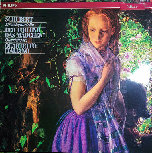 Schubert*, Quartetto Italiano - Streichquartette "Der Tod Und Das Mädchen" / "Quartettsatz" (LP, RE)