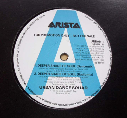 Urban Dance Squad - Deeper Shade Of Soul (12", Promo)