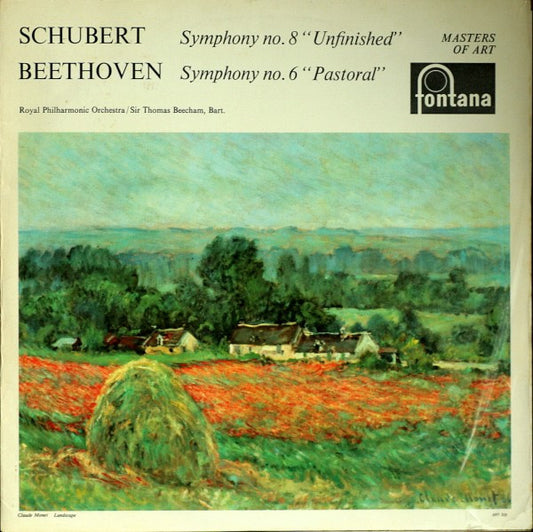 Schubert* / Beethoven* ; Royal Philharmonic Orchestra*, Sir Thomas Beecham, Bart.* - Symphony No. 8 "Unfinished" / Symphony No.6 "Pastoral" (LP, Mono)