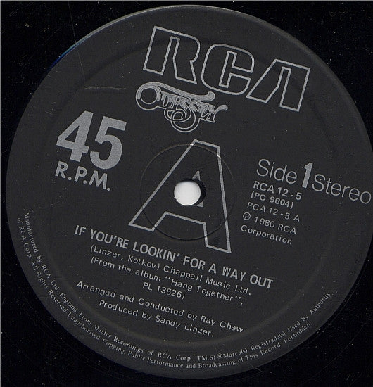 Odyssey (2) - If You're Lookin' For A Way Out (12", Single)