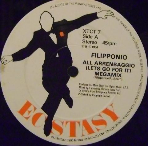 Filipponio / Natasha King - All'Arrembaggio (Let's Go For It) Megamix / AM-FM (Megamix) (12")