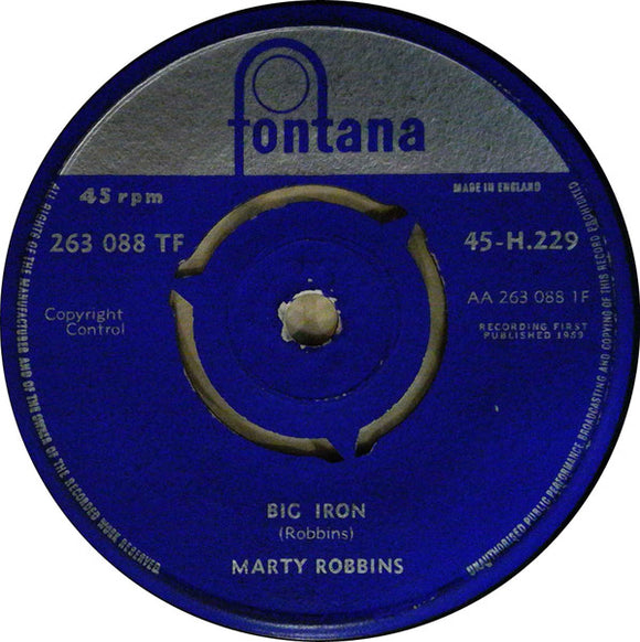 Marty Robbins - Big Iron / Cool Water (7