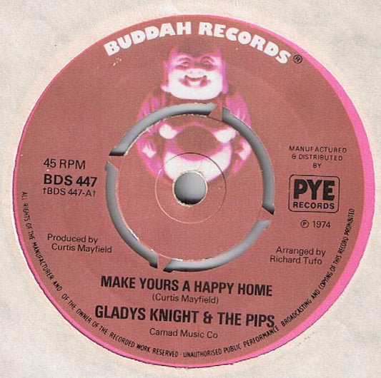 Gladys Knight & The Pips* - Make Yours A Happy Home (7", Single, Kno)