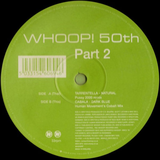 Tarrentella / Cabala - Whoop! 50th - Part 2 (12")