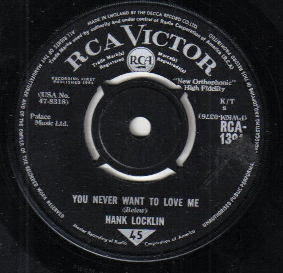 Hank Locklin - You Never Want To Love Me (7