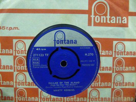 Marty Robbins - Ballad Of The Alamo (7", Single, Mono, Com)