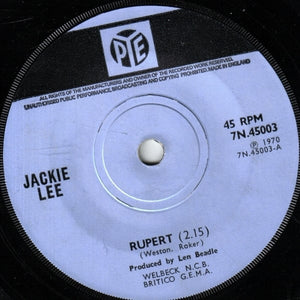 Jackie Lee (2) - Rupert (7", Single, Sol)