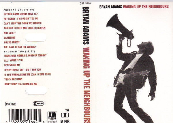 Bryan Adams - Waking Up The Neighbours (Cass, Album)