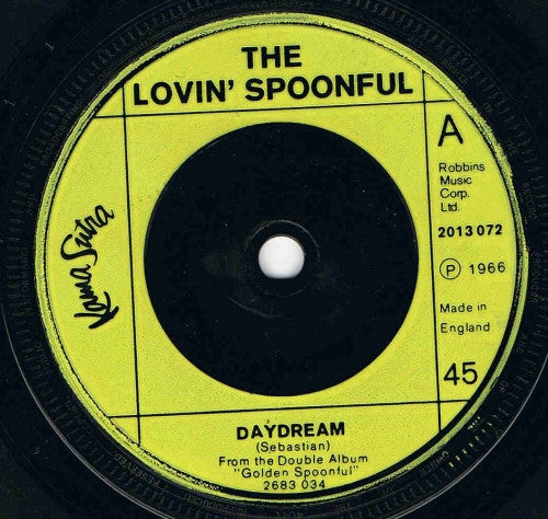 The Lovin' Spoonful - Daydream / Summer In The City (7", Single, RE)