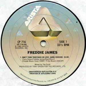 Freddie James - Don't Turn Your Back On Love (12")
