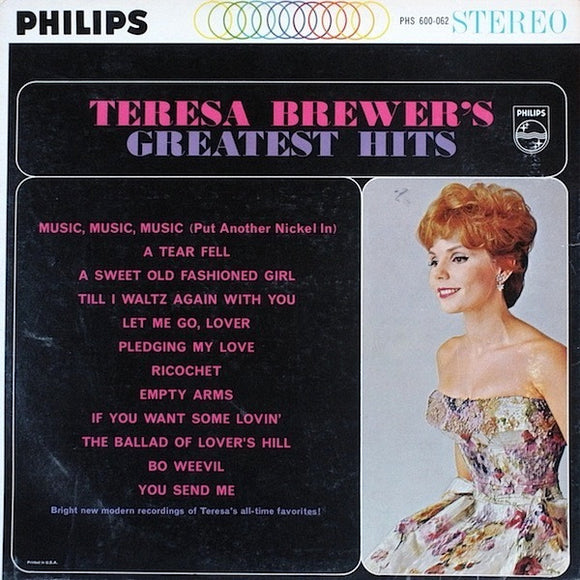 Teresa Brewer - Teresa Brewer's Greatest Hits (LP, Album)