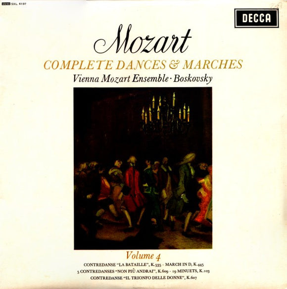 Mozart* - Vienna Mozart Ensemble*, Boskovsky* - Complete Dances & Marches (Volume 4) (LP)