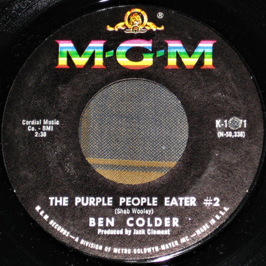 Ben Colder - The Purple People Eater #2 / Undertaker's Love Lament (7", Single)