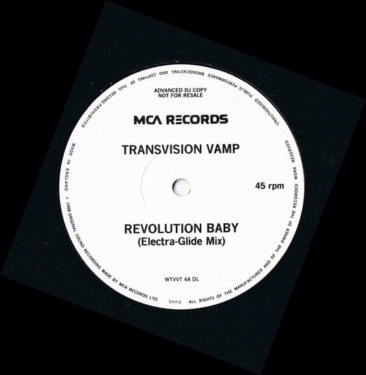 Transvision Vamp - Revolution Baby (Electra-Glide Mix) (12", Promo)