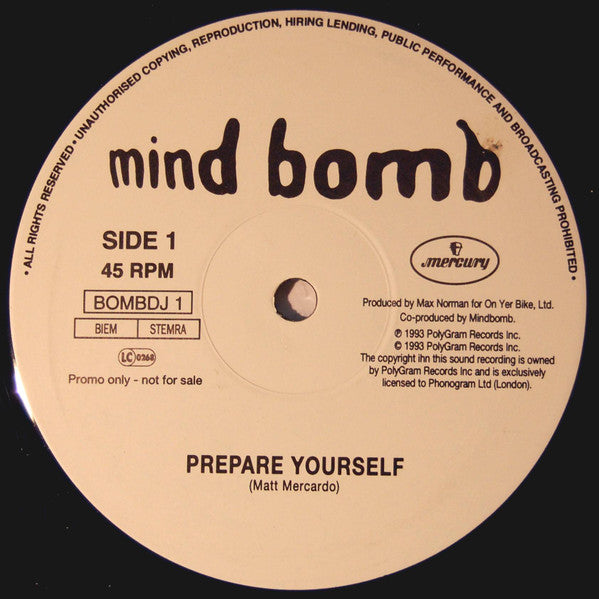 Mind Bomb (2) - Prepare Yourself (12", Promo)