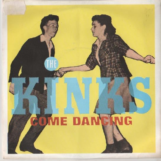 The Kinks - Come Dancing (7", Single, Blu)