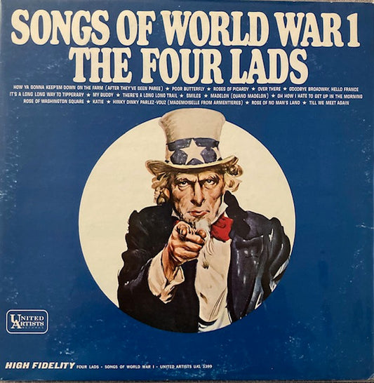 The Four Lads - Songs Of World War 1 (LP, Mono)