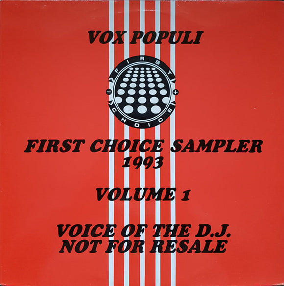 Various - Vox Populi: First Choice Sampler 1993 Volume 1 (2x12