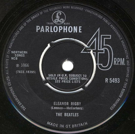 The Beatles - Eleanor Rigby / Yellow Submarine (7", Single, Pus)