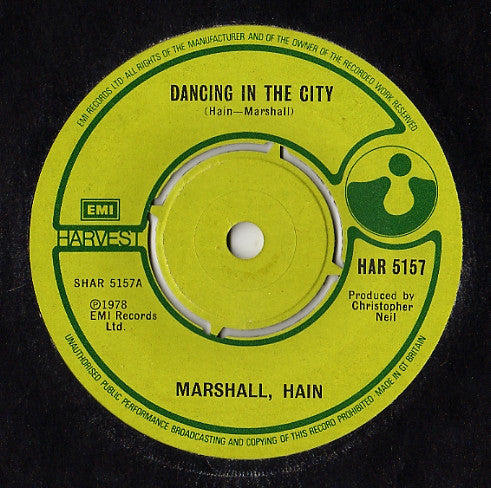 Marshall, Hain* - Dancing In The City (7", Single, Pus)