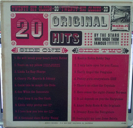 Various - 20 Original Hits (LP, Comp)