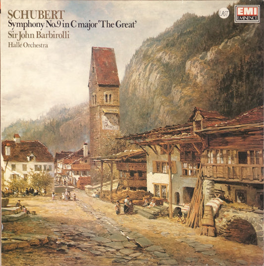 Schubert*, Sir John Barbirolli, Hallé Orchestra - Symphony No.9 ('The Great C Major') (LP)