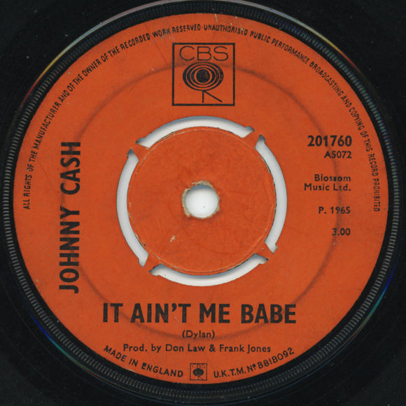 Johnny Cash - It Ain't Me Babe (7