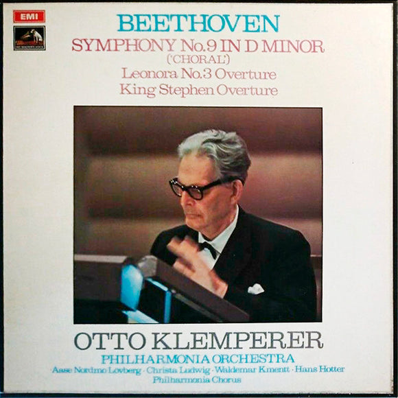 Beethoven*, Otto Klemperer, Philharmonia Orchestra, Aase Nordmo Lövberg*, Christa Ludwig, Waldemar Kmentt, Hans Hotter, Philharmonia Chorus - Symphony No.9 In D Minor ('Choral'), Leonora No.3 Overture, King Stephen Overture (2xLP, RE, Box)