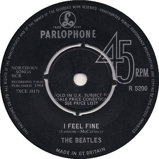 The Beatles - I Feel Fine (7", Single, Mono)