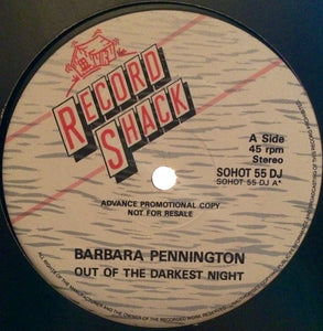 Barbara Pennington - Out Of The Darkest Night (12", Single, Promo)