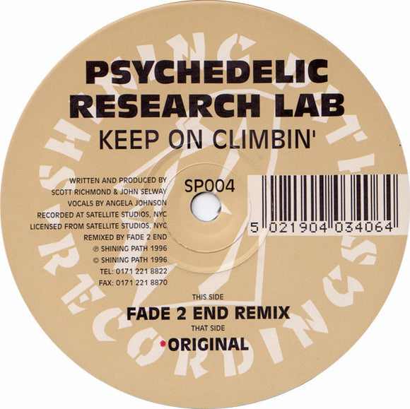 Psychedelic Research Lab - Keep On Climbin' (12