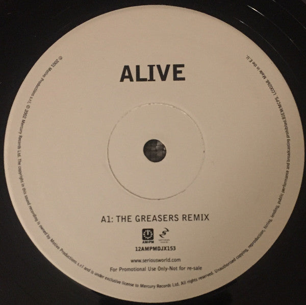 Alive - Alive (12", S/Sided, Promo)