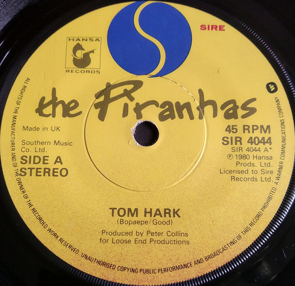 The Piranhas - Tom Hark (7", Single)