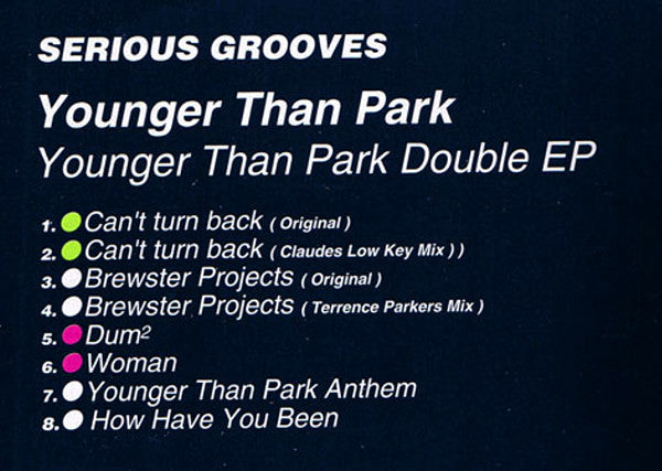 Younger Than Park - Younger Than Park Double EP (12", EP, Gre + 12", EP, Pin)