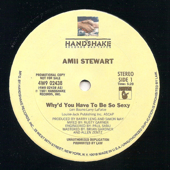 Amii Stewart - Why'd You Have To Be So Sexy (12