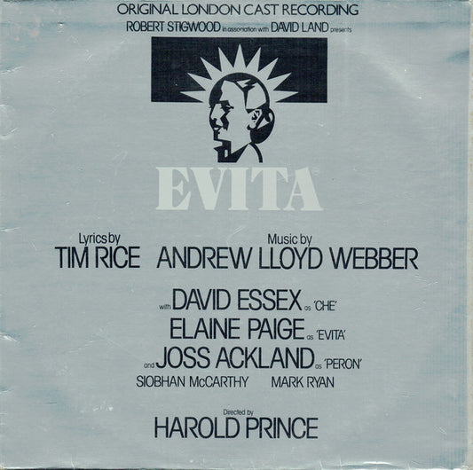 Tim Rice Andrew Lloyd Webber* - Evita (Original London Cast Recording) (LP, Album, Gat)