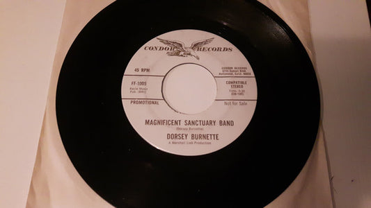 Dorsey Burnette - The Magnificent Sanctuary Band / Can't You See It Happening (7", Single, Promo)